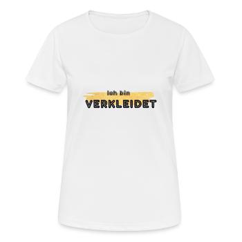 Motto verkleidet - Frauen T-Shirt atmungsaktiv - Weiß - Vorne - AI Model Female 172 dark (172cm)