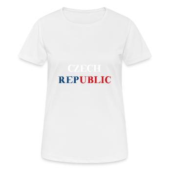Tschechien Tschechische Republik Geschenkidee - Frauen T-Shirt atmungsaktiv - Weiß - Vorne - AI Model Female 172 dark (172cm)
