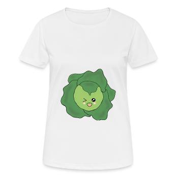 Kawaii Gesicht Kawaii Kostüm Kawaii - Frauen T-Shirt atmungsaktiv - Weiß - Vorne - AI Model Female 172 dark (172cm)
