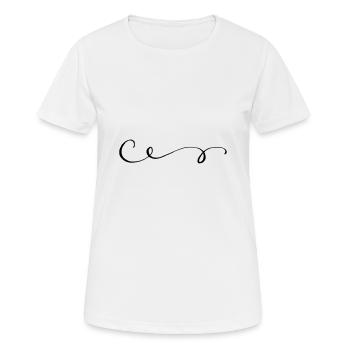 Décoration Esquisse Cadeau - T-shirt respirant Femme - blanc - Devant - AI Model Female 172 dark (172cm)