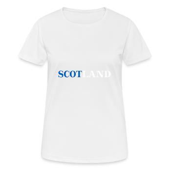 Scotland Schottland Geschenkidee schottisch UK - Frauen T-Shirt atmungsaktiv - Weiß - Vorne - AI Model Female 172 dark (172cm)