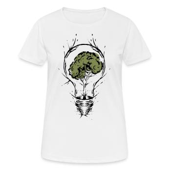 Environmental protection Climate protection Energy - Women's Breathable T-Shirt - white - Front - AI Model Female 172 dark (172cm)