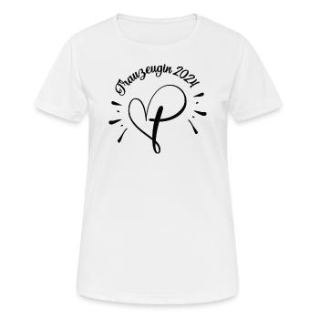 Trauzeugin 2024 Freundin Danke Planerin Trauzeuge - Frauen T-Shirt atmungsaktiv - Weiß - Vorne - AI Model Female 172 dark (172cm)