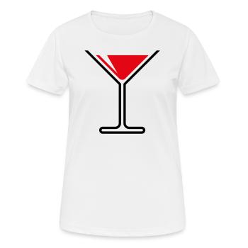 XSommerliche Erfrischung (Rot) - Frauen T-Shirt atmungsaktiv - Weiß - Vorne - AI Model Female 172 dark (172cm)
