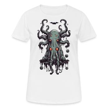 Schleimiges Monster süße Kreatur der Nacht - Frauen T-Shirt atmungsaktiv - Weiß - Vorne - AI Model Female 172 dark (172cm)