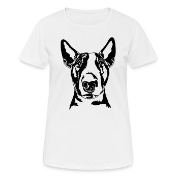 BULL TERRIER - BULL TERRIER dog dogs Wilsigns - Women's Breathable T-Shirt - white - Front - AI Model Female 172 dark (172cm)