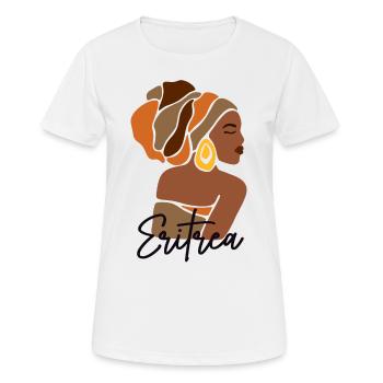 Eritrea Eritrean Flag Asmara Black Heritage - Women's Breathable T-Shirt - white - Front - AI Model Female 172 dark (172cm)