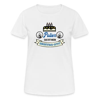 Polier Geburtstag Meister Geselle Azubi Bauleiter - Frauen T-Shirt atmungsaktiv - Weiß - Vorne - AI Model Female 172 dark (172cm)