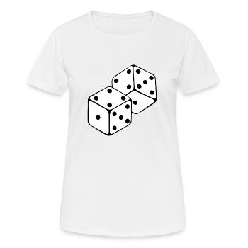 cube - T-shirt respirant Femme - blanc - Devant - AI Model Female 172 dark (172cm)