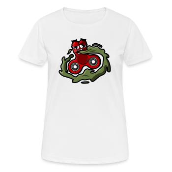 Sick Fidget Spinner - Women's Breathable T-Shirt - white - Front - AI Model Female 172 dark (172cm)