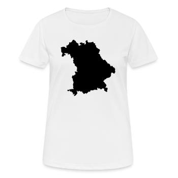 Bayern - Frauen T-Shirt atmungsaktiv - Weiß - Vorne - AI Model Female 172 dark (172cm)