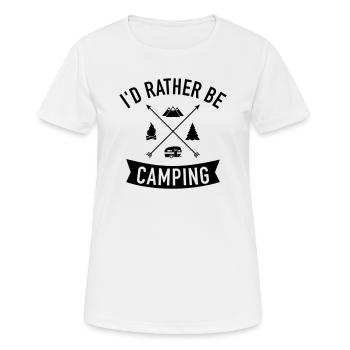 Caravane - T-shirt respirant Femme - blanc - Devant - AI Model Female 172 dark (172cm)