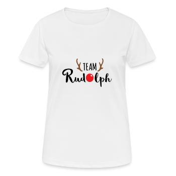 Équipe Rudolph - T-shirt respirant Femme - blanc - Devant - AI Model Female 172 dark (172cm)