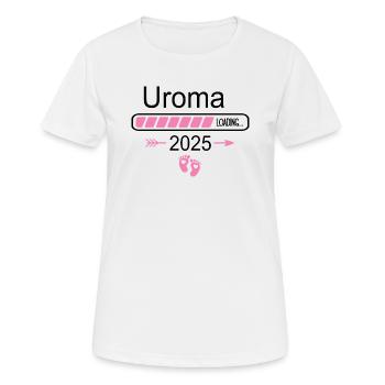 Uroma Werden 2025 Schwangerschaft Verkünden Baby - Frauen T-Shirt atmungsaktiv - Weiß - Vorne - AI Model Female 172 dark (172cm)
