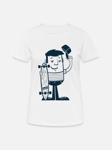 Ne l'appelez pas de planche à roulettes - T-shirt respirant Femme - blanc