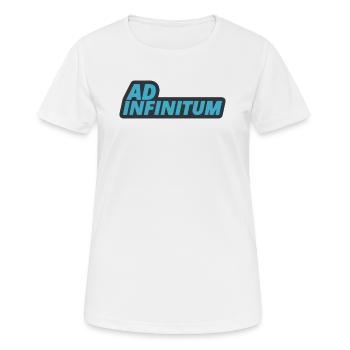 Ad Infinitum - Latin Sentence - To Infinity - Women's Breathable T-Shirt - white - Front - AI Model Female 172 dark (172cm)