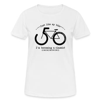 50 & becoming a classic! - Women's Breathable T-Shirt - white - Front - AI Model Female 172 dark (172cm)