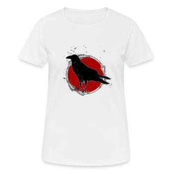 Raven - Crow - Corbeau - Corbeau - T-shirt respirant Femme - blanc - Devant - AI Model Female 172 dark (172cm)