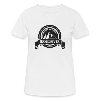 Ich war noch nie... in Vancouver - Frauen T-Shirt atmungsaktiv - Weiß - Vorne - AI Model Female 172 dark (172cm)
