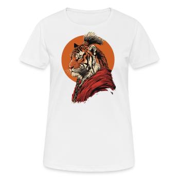 Tiger Monk - Women's Breathable T-Shirt - white - Front - AI Model Female 172 dark (172cm)