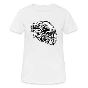 Casque de football Équipement de football américain - T-shirt respirant Femme - blanc - Devant - AI Model Female 172 dark (172cm)