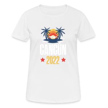 Cancun 2022 - Women's Breathable T-Shirt - white - Front - AI Model Female 172 dark (172cm)