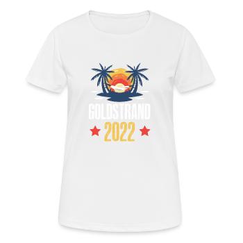 Sables d’Or 2022 - T-shirt respirant Femme - blanc - Devant - AI Model Female 172 dark (172cm)