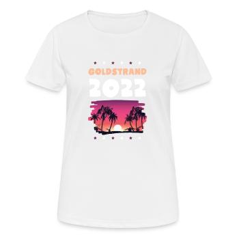 Sables d’Or 2022 - T-shirt respirant Femme - blanc - Devant - AI Model Female 172 dark (172cm)