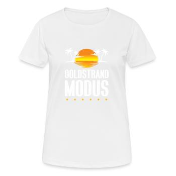 Mode Sables dorés - T-shirt respirant Femme - blanc - Devant - AI Model Female 172 dark (172cm)
