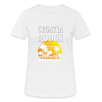 Croatia Modus - Frauen T-Shirt atmungsaktiv - Weiß - Vorne - AI Model Female 172 dark (172cm)