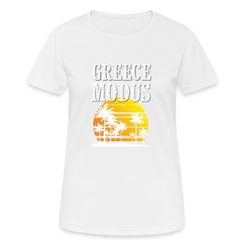 Greece Mode - Women's Breathable T-Shirt - white - Front - AI Model Female 172 dark (172cm)