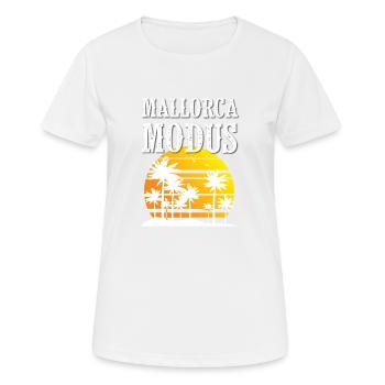 Mallorca Modus - Frauen T-Shirt atmungsaktiv - Weiß - Vorne - AI Model Female 172 dark (172cm)