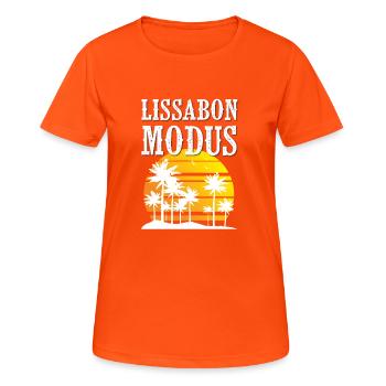 Lisbon Mode - Women's Breathable T-Shirt - neon orange - Front - AI Model Female 172 dark (172cm)