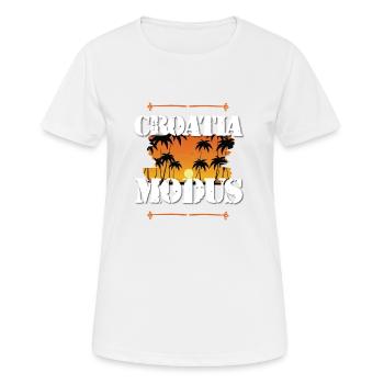 Croatia Modus - Frauen T-Shirt atmungsaktiv - Weiß - Vorne - AI Model Female 172 dark (172cm)