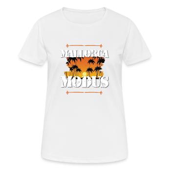 Mode Majorque - T-shirt respirant Femme - blanc - Devant - AI Model Female 172 dark (172cm)