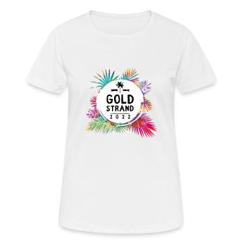 Sables d’Or 2022 Coloré - T-shirt respirant Femme - blanc - Devant - AI Model Female 172 dark (172cm)