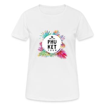 Phuket Tour Bunt - Frauen T-Shirt atmungsaktiv - Weiß - Vorne - AI Model Female 172 dark (172cm)