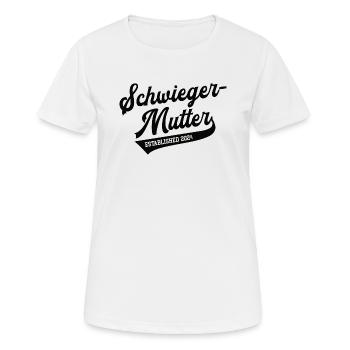 Schwiegermutter 2024 Mother in Law Schwiegermama - Frauen T-Shirt atmungsaktiv - Weiß - Vorne - AI Model Female 172 dark (172cm)