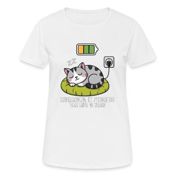 Rechargement en cours Cat - T-shirt respirant Femme - blanc - Devant - AI Model Female 172 dark (172cm)