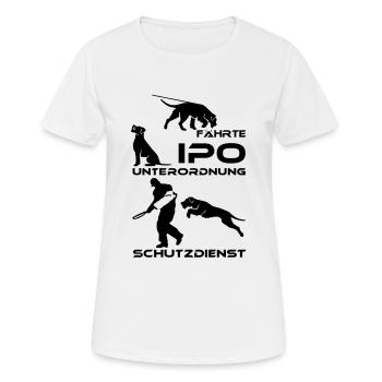 78 IPO (formerly VPG) Giant Schnauzer - Women's Breathable T-Shirt - white - Front - AI Model Female 172 dark (172cm)