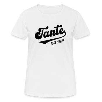 Tante 2024 Ich Werde Patentante Tanten Baby Kommt - Frauen T-Shirt atmungsaktiv - Weiß - Vorne - AI Model Female 172 dark (172cm)