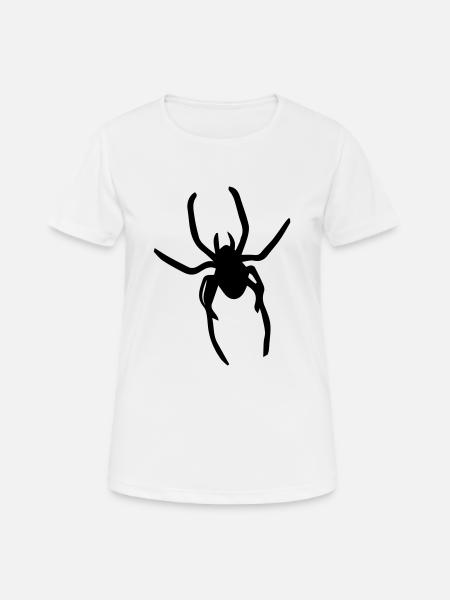 spider - Frauen T-Shirt atmungsaktiv - Weiß
