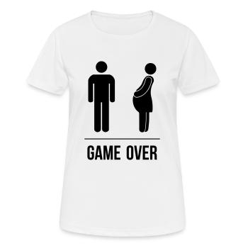 Game Over - T-shirt respirant Femme - blanc - Devant - AI Model Female 172 dark (172cm)