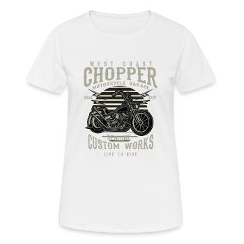 West Coast Chopper - T-shirt respirant Femme - blanc - Devant - AI Model Female 172 dark (172cm)