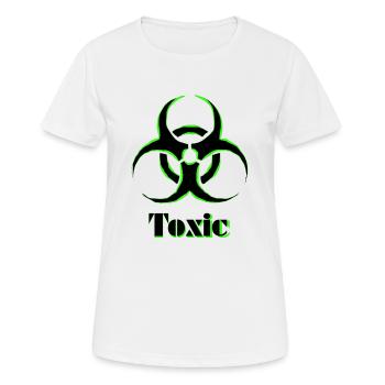 Toxique - T-shirt respirant Femme - blanc - Devant - AI Model Female 172 dark (172cm)