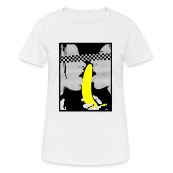 Horny couple de lesbiennes - T-shirt respirant Femme - blanc - Devant - AI Model Female 172 dark (172cm)