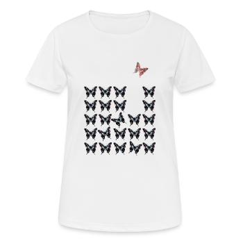be different - Frauen T-Shirt atmungsaktiv - Weiß - Vorne - AI Model Female 172 dark (172cm)