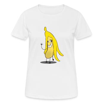 Banane / banane - dub - T-shirt respirant Femme - blanc - Devant - AI Model Female 172 dark (172cm)
