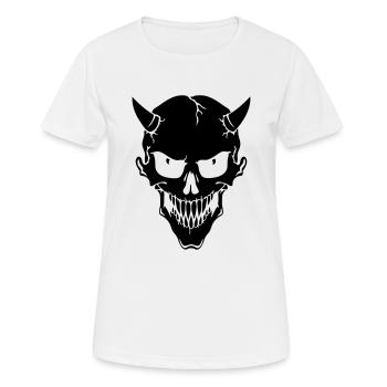 Devil - Women's Breathable T-Shirt - white - Front - AI Model Female 172 dark (172cm)