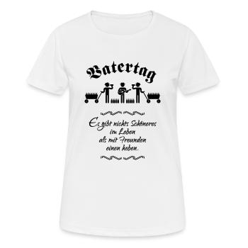 Vatertag (Trinkspruch) - Frauen T-Shirt atmungsaktiv - Weiß - Vorne - AI Model Female 172 dark (172cm)